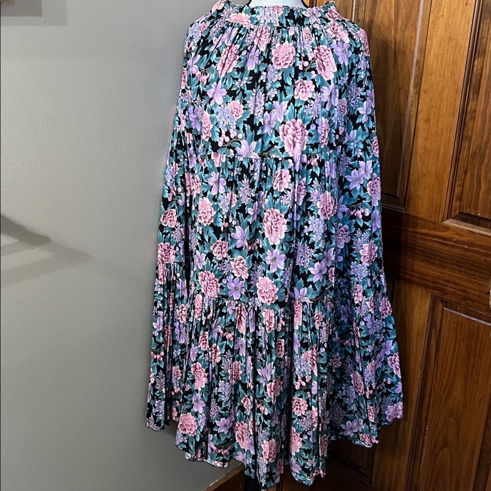 Floral Black and Pink Women's Skirt